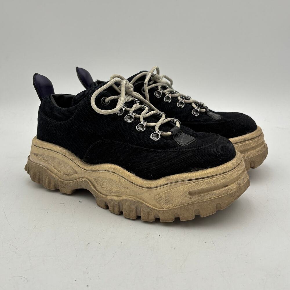 Eytys Angel Canvas Chain Chunky Sneakers Women's 7.5 Streetwear Y2K